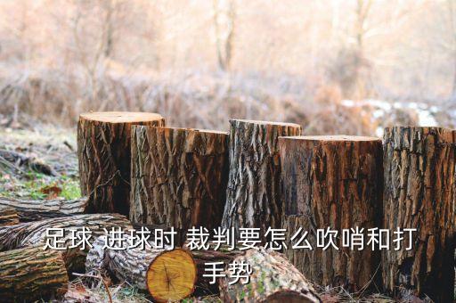  足球 進(jìn)球時(shí) 裁判要怎么吹哨和打手勢(shì)