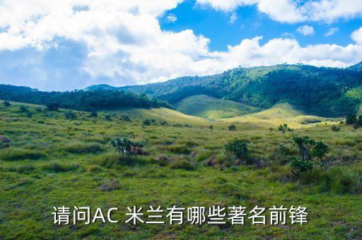 請(qǐng)問(wèn)AC 米蘭有哪些著名前鋒