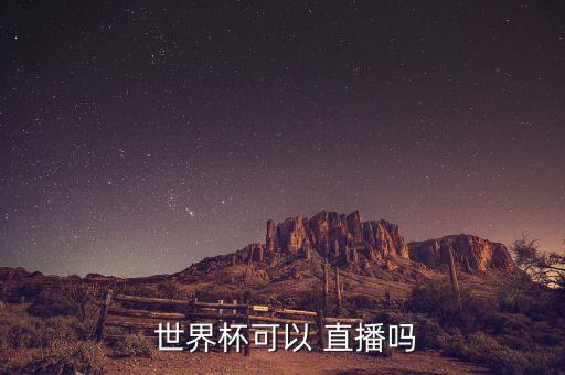  世界杯可以 直播嗎