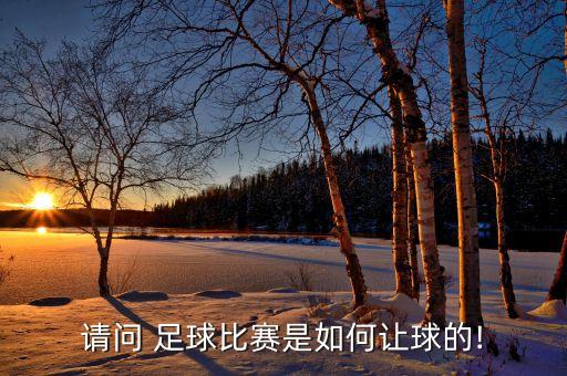 請(qǐng)問(wèn) 足球比賽是如何讓球的!