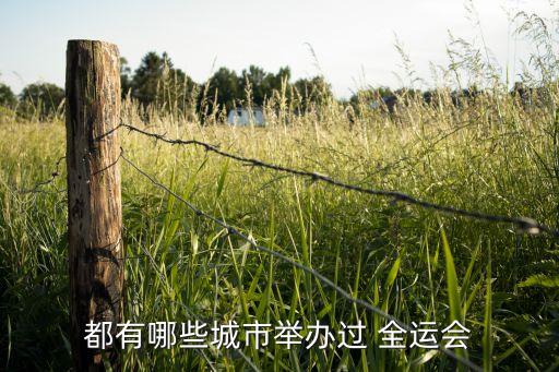 都有哪些城市舉辦過 全運會