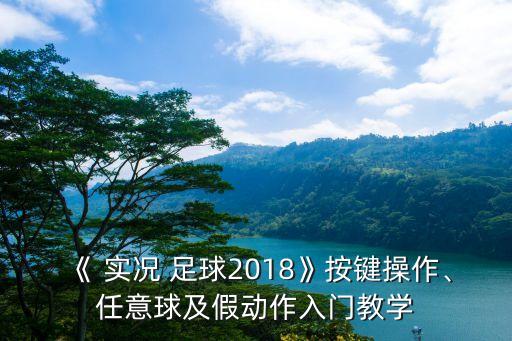 《 實況 足球2018》按鍵操作、任意球及假動作入門教學(xué)