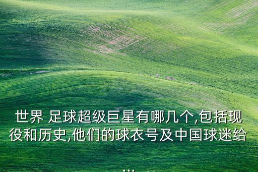 世界 足球超級(jí)巨星有哪幾個(gè),包括現(xiàn)役和歷史,他們的球衣號(hào)及中國(guó)球迷給...