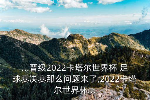 ...晉級2022卡塔爾世界杯 足球賽決賽那么問(wèn)題來(lái)了,2022卡塔爾世界杯...