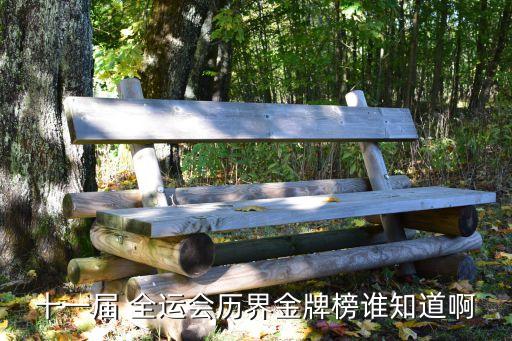 十一屆 全運會歷界金牌榜誰知道啊