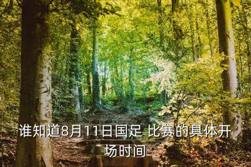 誰知道8月11日國足 比賽的具體開場時間