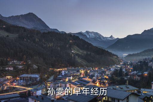  孫雯的早年經(jīng)歷