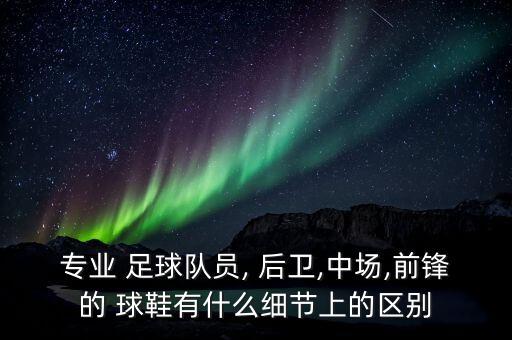 專業(yè) 足球隊員, 后衛(wèi),中場,前鋒的 球鞋有什么細節(jié)上的區(qū)別