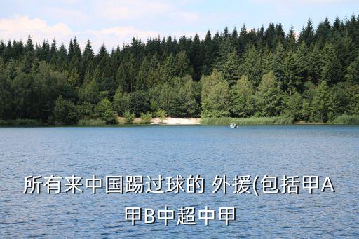 中國足球歷史上的外援