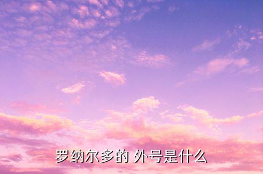 足球運(yùn)動(dòng)員外號(hào)