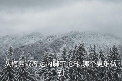 從梅西或齊達(dá)內(nèi)腳下?lián)屒?哪個(gè)更難做到