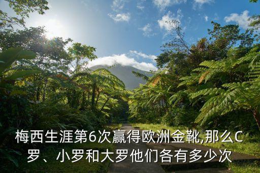 梅西生涯第6次贏得歐洲金靴,那么C羅、小羅和大羅他們各有多少次