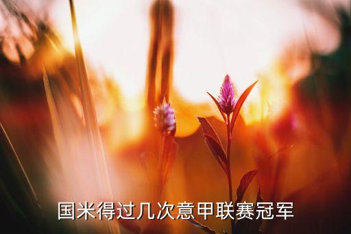 國米得過幾次意甲聯(lián)賽冠軍