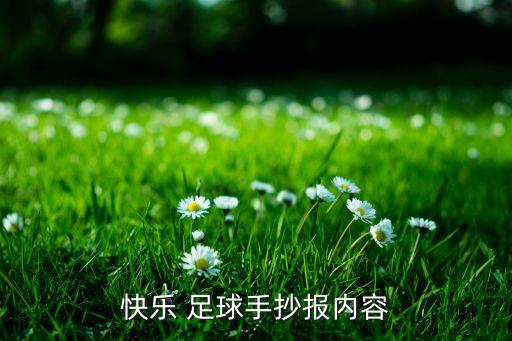 快樂 足球手抄報內(nèi)容