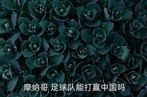  摩納哥 足球隊(duì)能打贏中國(guó)嗎
