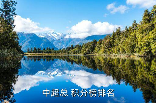 中超總 積分榜排名
