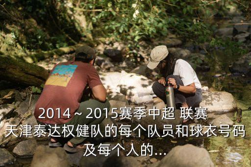2014～2015賽季中超 聯(lián)賽 天津泰達(dá)權(quán)健隊(duì)的每個(gè)隊(duì)員和球衣號(hào)碼及每個(gè)人的...