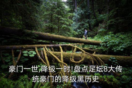 豪門一世,降級一時!盤點足壇8大傳統(tǒng)豪門的降級黑歷史