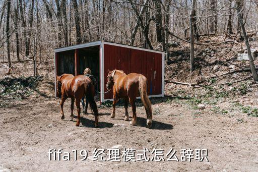 fifa19 經(jīng)理模式怎么辭職