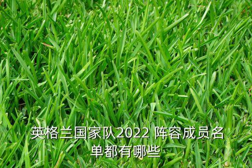 10英格蘭足球陣容,英格蘭足球陣容2022