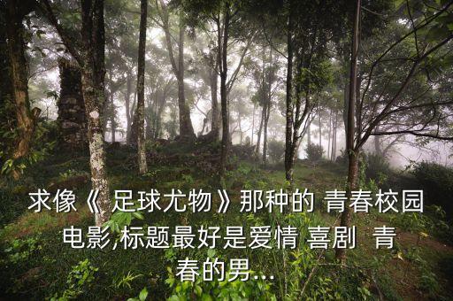 求像《 足球尤物》那種的 青春校園 電影,標(biāo)題最好是愛情 喜劇  青春的男...
