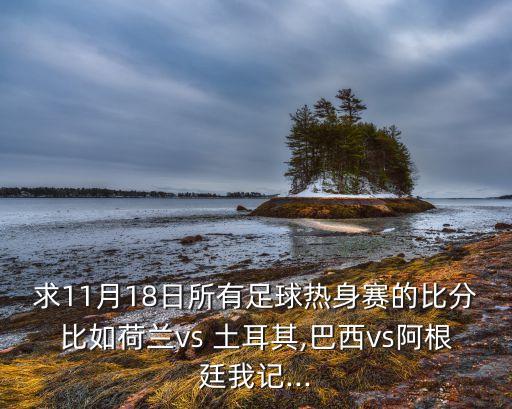 求11月18日所有足球熱身賽的比分比如荷蘭vs 土耳其,巴西vs阿根廷我記...