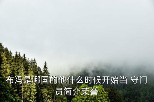 布馮是哪國(guó)的他什么時(shí)候開始當(dāng) 守門員簡(jiǎn)介榮譽(yù)