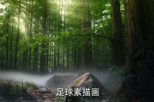 足球素描畫