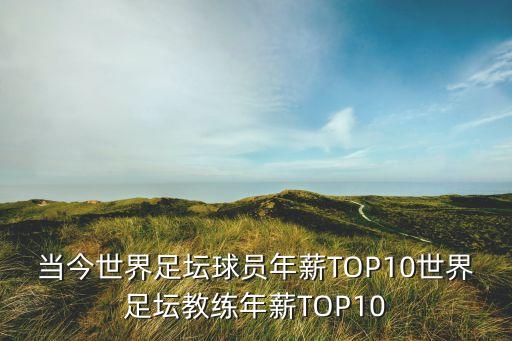 當(dāng)今世界足壇球員年薪TOP10世界足壇教練年薪TOP10