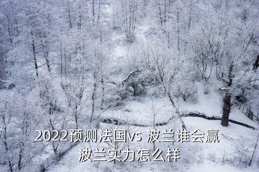 2022預(yù)測(cè)法國(guó)vs 波蘭誰(shuí)會(huì)贏 波蘭實(shí)力怎么樣