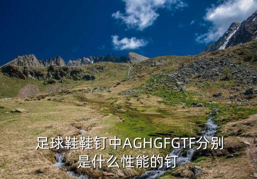  足球鞋鞋釘中AGHGFGTF分別是什么性能的釘