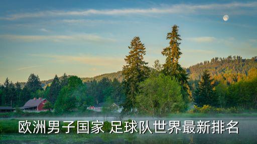 歐洲男子國家 足球隊(duì)世界最新排名