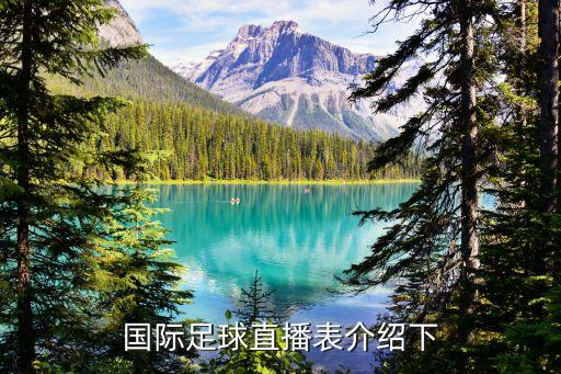 國際足球直播表介紹下