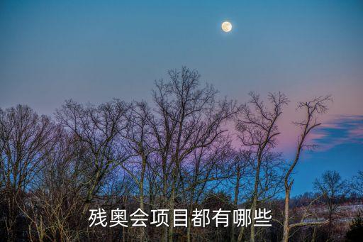 殘奧會(huì)項(xiàng)目都有哪些