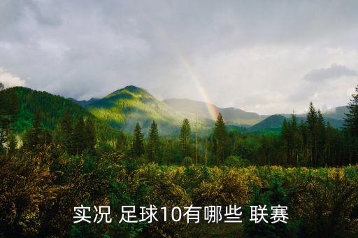  實況 足球10有哪些 聯(lián)賽