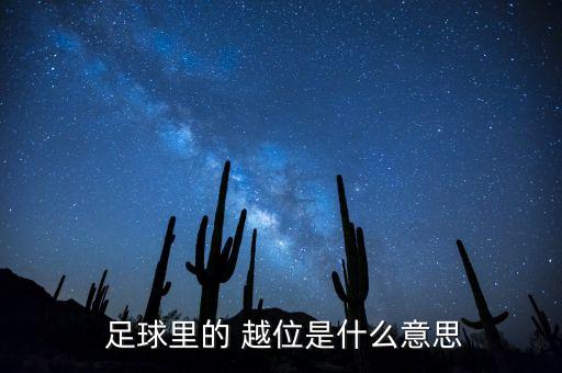  足球里的 越位是什么意思