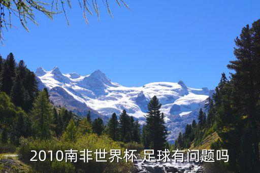 2010南非世界杯 足球有問題嗎
