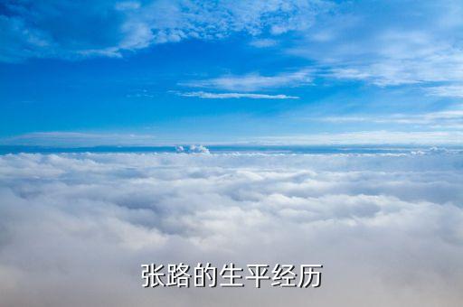 張路的生平經(jīng)歷
