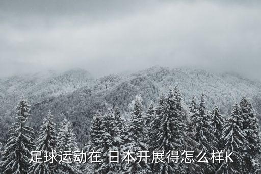  足球運動在 日本開展得怎么樣K