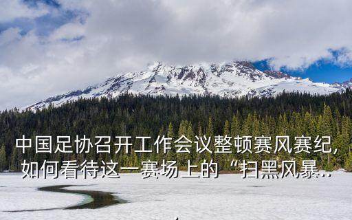 中國足協(xié)召開工作會(huì)議整頓賽風(fēng)賽紀(jì),如何看待這一賽場上的“掃黑風(fēng)暴...
