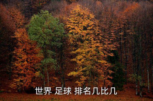 世界 足球 排名幾比幾