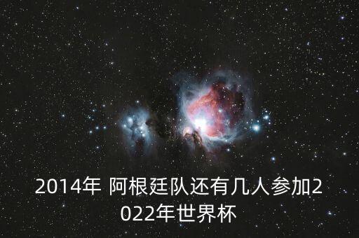 2014年 阿根廷隊還有幾人參加2022年世界杯