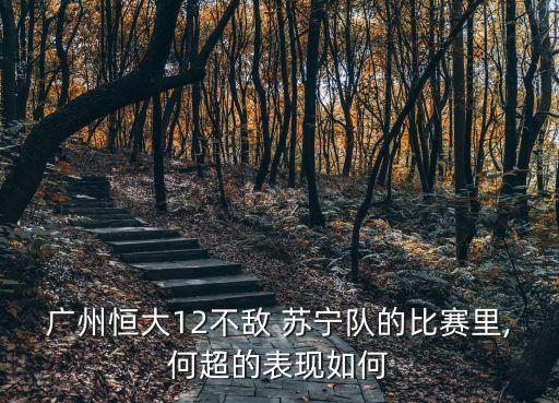 廣州恒大12不敵 蘇寧隊的比賽里,何超的表現(xiàn)如何