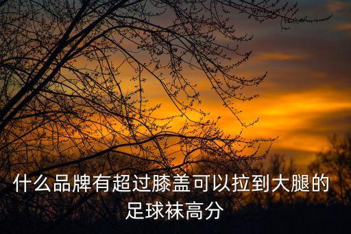 什么品牌有超過膝蓋可以拉到大腿的 足球襪高分