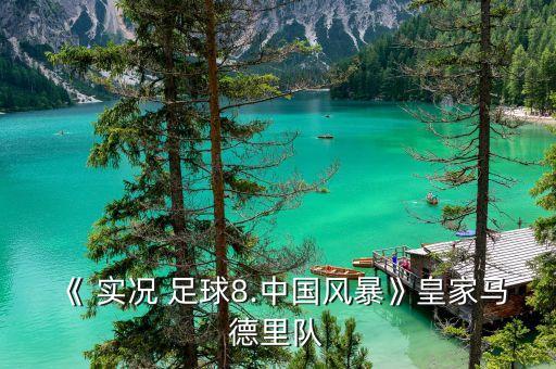 《 實況 足球8.中國風暴》皇家馬德里隊
