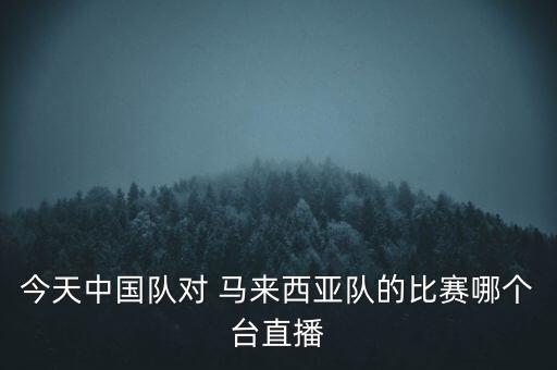 今天中國隊對 馬來西亞隊的比賽哪個臺直播