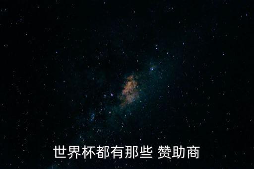 世界杯都有那些 贊助商
