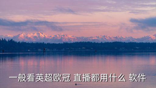 一般看英超歐冠 直播都用什么 軟件