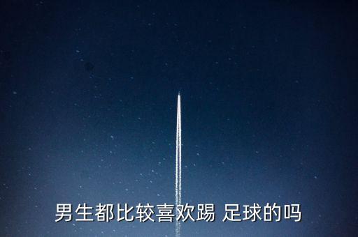 男生都比較喜歡踢 足球的嗎