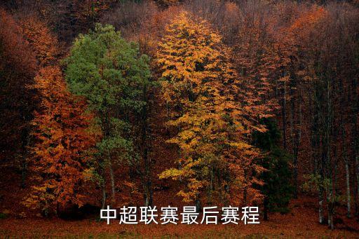 中超聯(lián)賽最后賽程